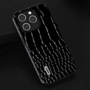 Custodia in vera pelle per iPhone 15 Plus