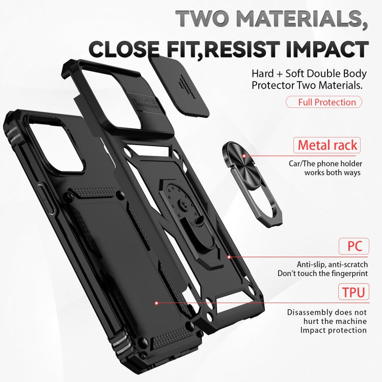 Custodia iPhone 15 Pro Max con supporto scorrevole