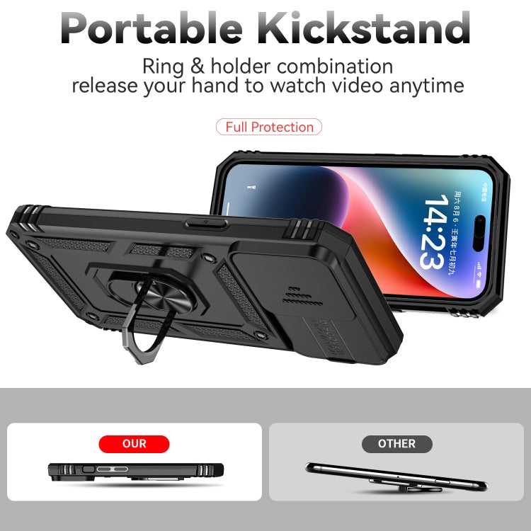 Custodia iPhone 15 Pro Max con supporto scorrevole