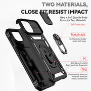 Custodia per iPhone 15 con supporto scorrevole