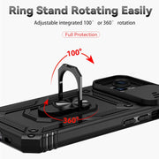 Custodia per iPhone 15 con supporto scorrevole