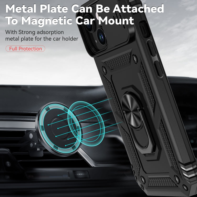 Custodia iPhone 15 con supporto scorrevole