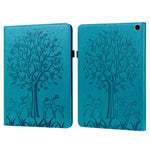 Custodia per tablet in pelle goffrata albero e cervo, For Amazon Fire Max 11