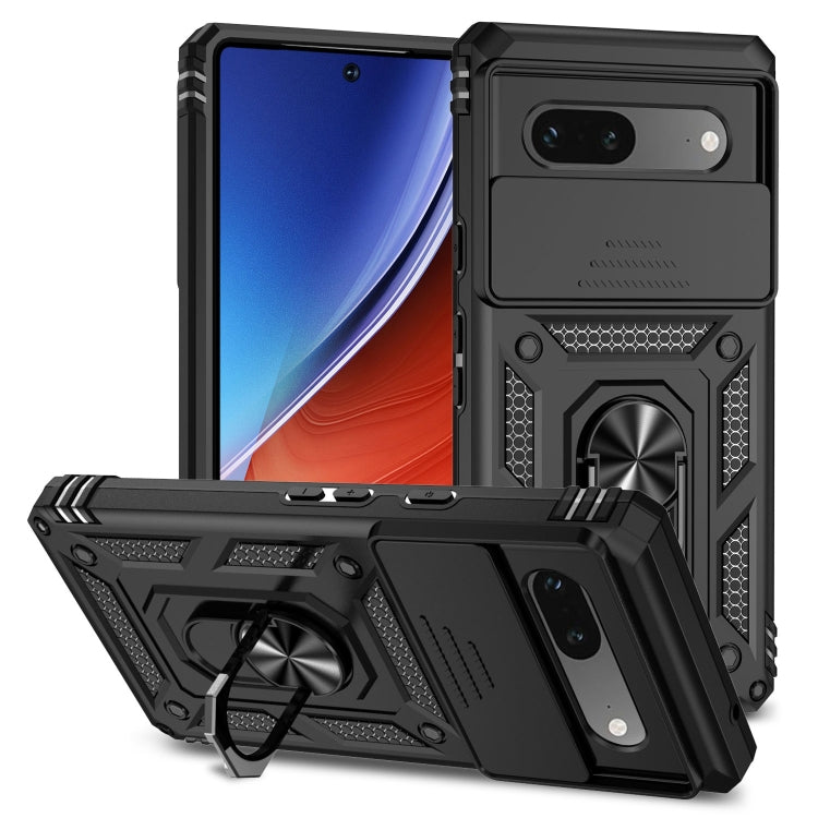 Custodia per telefono con supporto per camshield scorrevole, For Google Pixel 7a, For Google Pixel 6a