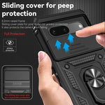 Custodia per telefono con supporto per camshield scorrevole, For Google Pixel 7a, For Google Pixel 6a