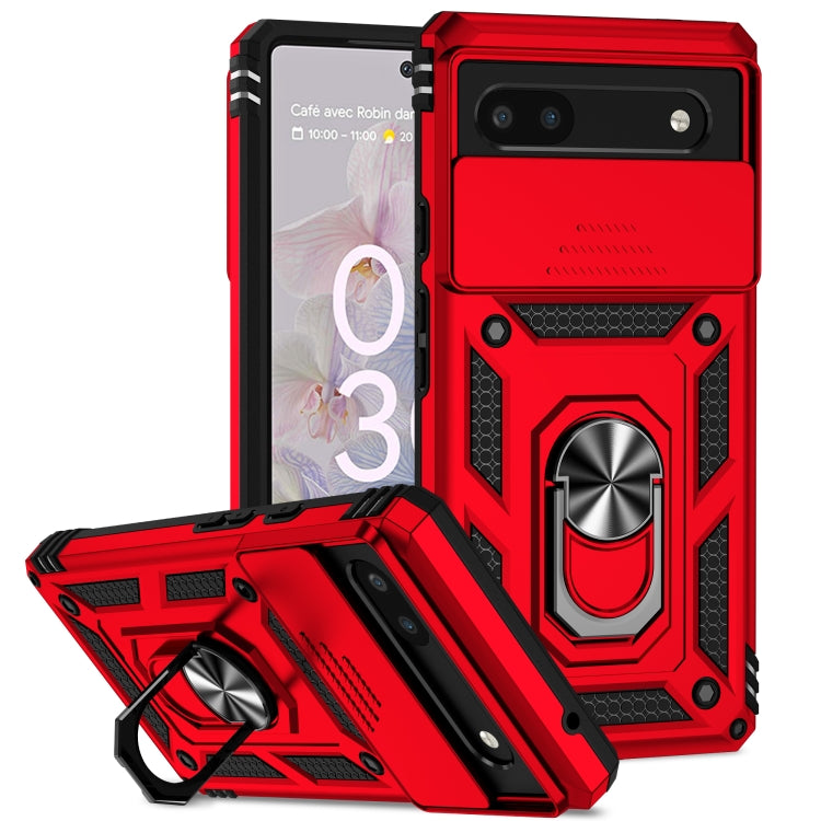 Custodia per telefono con supporto per camshield scorrevole, For Google Pixel 7a, For Google Pixel 6a
