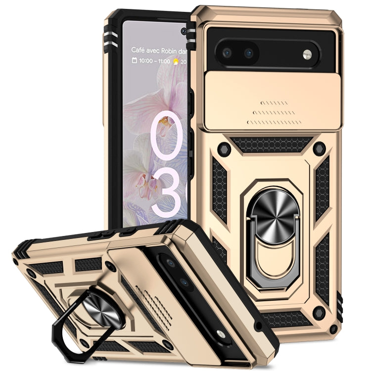 Custodia per telefono con supporto per camshield scorrevole, For Google Pixel 7a, For Google Pixel 6a