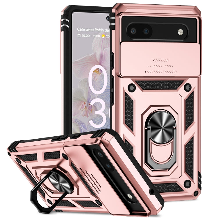 Custodia per telefono con supporto per camshield scorrevole, For Google Pixel 7a, For Google Pixel 6a