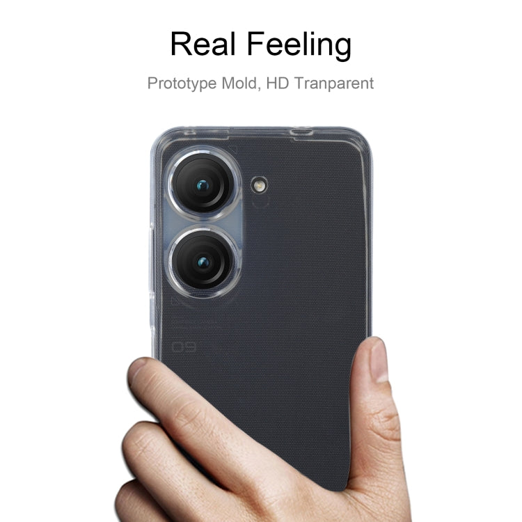 Custodia per telefono trasparente ultrasottile in TPU, For Asus Zenfone 10 / 9