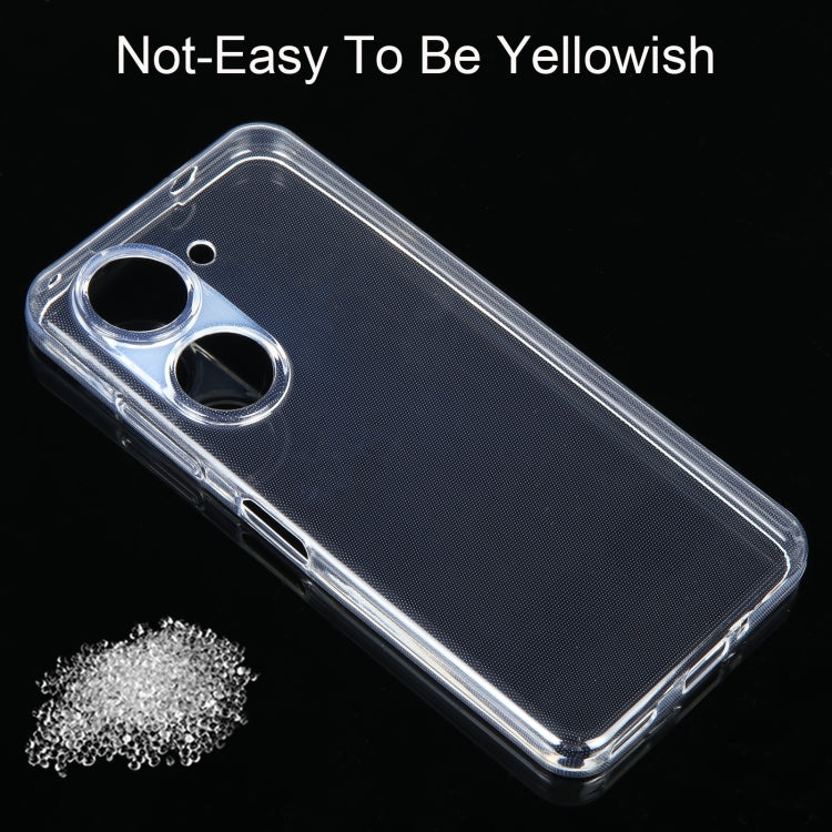 Custodia per telefono trasparente ultrasottile in TPU, For Asus Zenfone 10 / 9