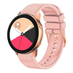 Cinturino in silicone con fibbia in oro rosa tinta unita da 20 mm, For Amazfit GTR Mini / Bip 3 / Bip 3 Pro