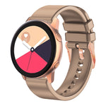 Cinturino in silicone con fibbia in oro rosa tinta unita da 20 mm, For Amazfit GTR Mini / Bip 3 / Bip 3 Pro