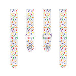 Cinturino sportivo in silicone con punti arcobaleno da 20 mm, For Garmin Venu / SQ / SQ2 / Venu 2 Plus