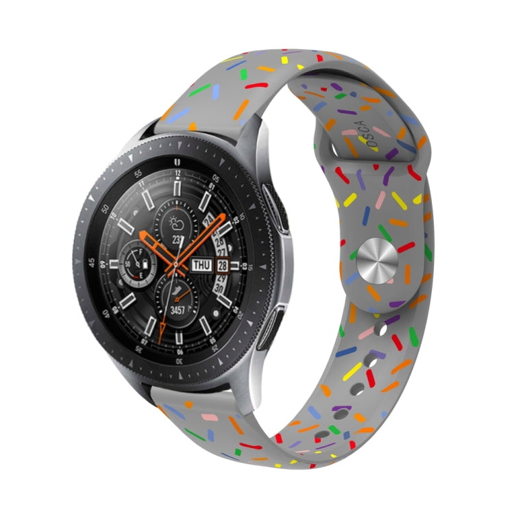 Cinturino sportivo in silicone con punti arcobaleno da 20 mm, For Garmin Venu / SQ / SQ2 / Venu 2 Plus