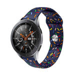 Cinturino sportivo in silicone con punti arcobaleno da 20 mm, For Garmin Venu / SQ / SQ2 / Venu 2 Plus