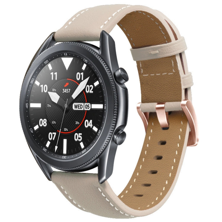 Cinturino per orologio in vera pelle con fibbia in oro rosa da 20 mm, For Garmin Venu / SQ / SQ2 / Venu 2 Plus