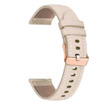 Cinturino per orologio in vera pelle con fibbia in oro rosa da 20 mm, For Garmin Venu / SQ / SQ2 / Venu 2 Plus