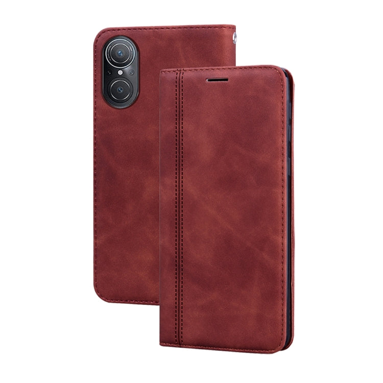 Custodia per telefono in PU con vibrazione orizzontale magnetica aziendale smerigliata, For Huawei nova Y61/Enjoy 50z, For Huawei nova Y70 / Y70 Plus, For Huawei nova 9 SE 4G/5G