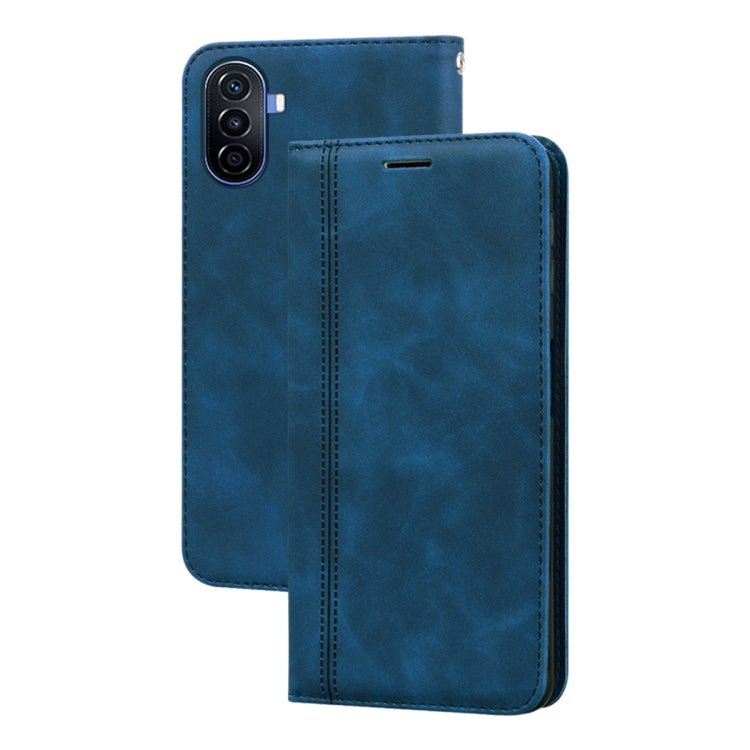 Custodia per telefono in PU con vibrazione orizzontale magnetica aziendale smerigliata, For Huawei nova Y61/Enjoy 50z, For Huawei nova Y70 / Y70 Plus, For Huawei nova 9 SE 4G/5G