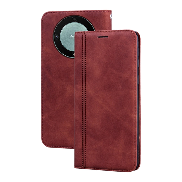 Custodia per telefono in PU con vibrazione orizzontale magnetica aziendale smerigliata, For Honor X9b