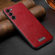 Custodia TPU e pelle per Samsung Galaxy S25 5G
