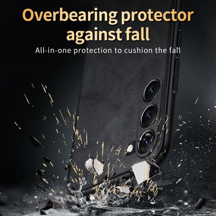 Custodia TPU antiurto in pelle per Samsung Galaxy S24+ 5G