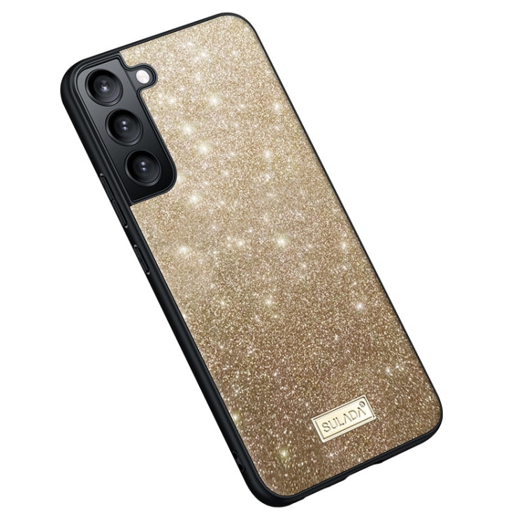 Custodia TPU glitterata in pelle per Samsung Galaxy S24 5G