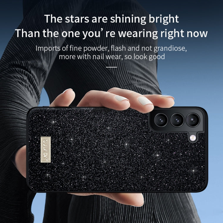 Custodia TPU glitterata in pelle per Samsung Galaxy S24 5G