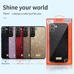 Custodia TPU glitterata in pelle per Samsung Galaxy S24 5G