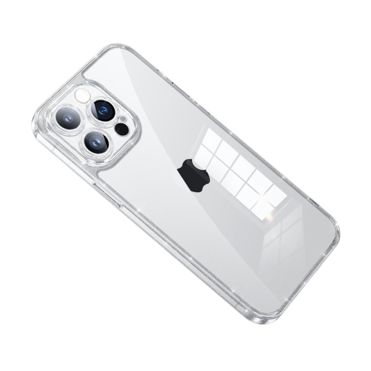 Custodia TPU glitterata con vetro temperato per iPhone 14