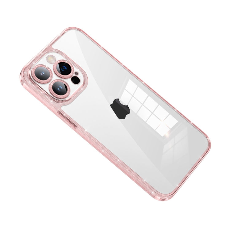 Custodia TPU glitterata con vetro temperato per iPhone 14