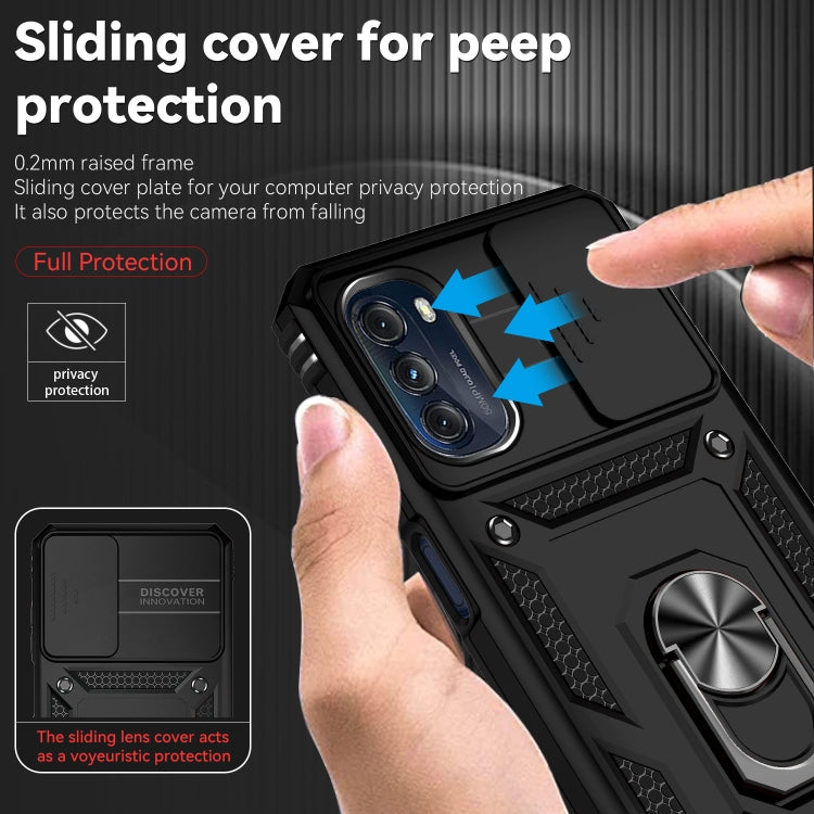 Custodia per telefono con supporto Camshield scorrevole, For Motorola Moto G 5G 2022