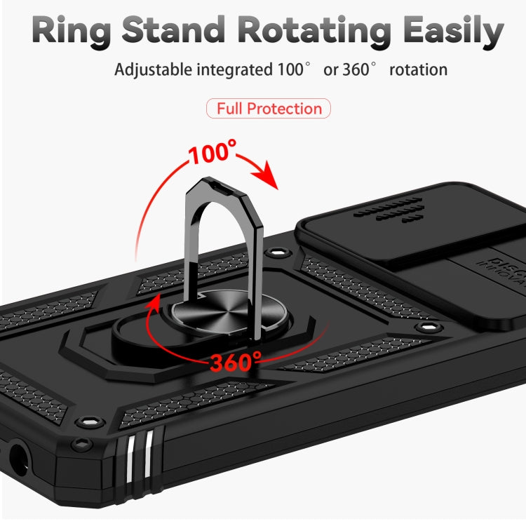 Custodia con copri camera scorrevole per Samsung Galaxy