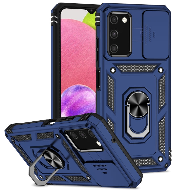 Custodia con copri camera scorrevole per Samsung Galaxy