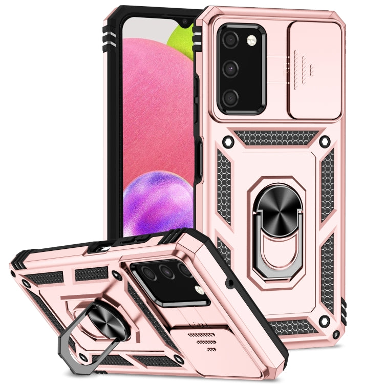 Custodia con copri camera scorrevole per Samsung Galaxy
