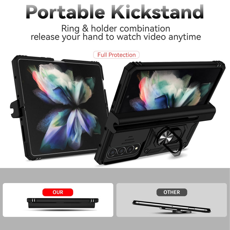 Custodia con copriobiettivo scorrevole per Samsung Galaxy Z Fold4