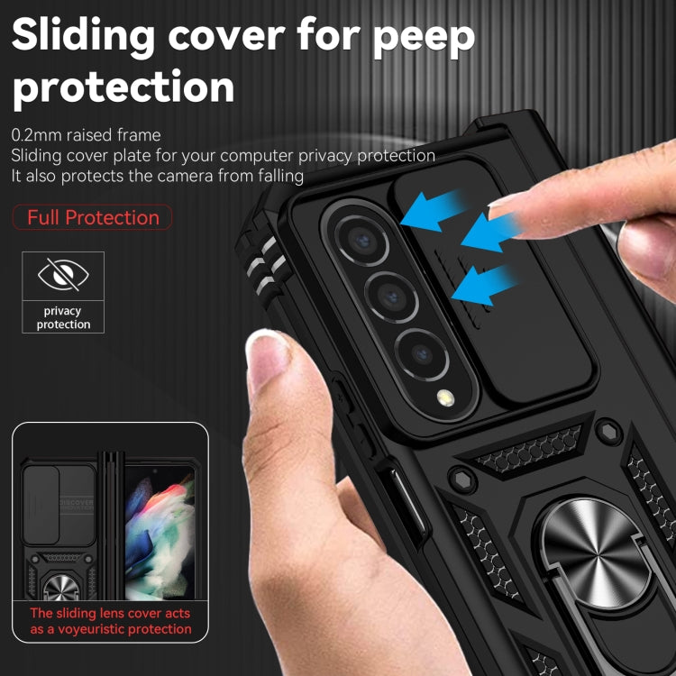 Custodia con copriobiettivo scorrevole per Samsung Galaxy Z Fold4