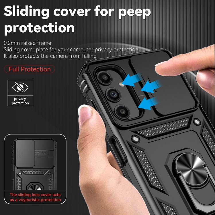 Custodia con copri obiettivo scorrevole per Samsung Galaxy A24