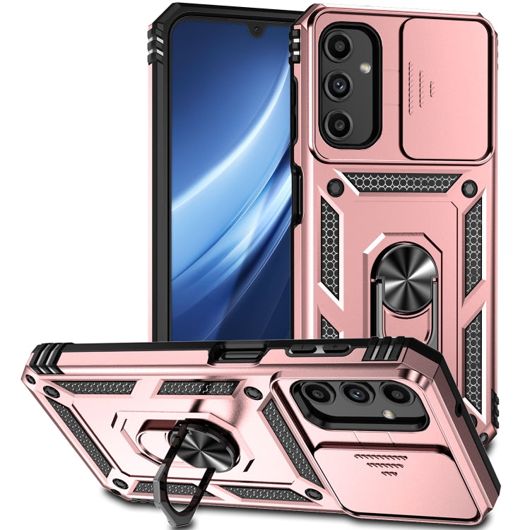 Custodia con copri obiettivo scorrevole per Samsung Galaxy A24