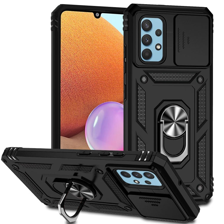 Custodia con copri camera scorrevole per Samsung Galaxy