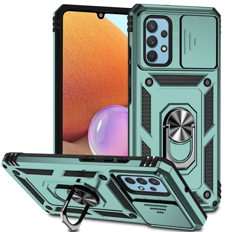 Custodia con copri camera scorrevole per Samsung Galaxy