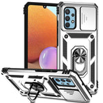 Custodia con copri camera scorrevole per Samsung Galaxy