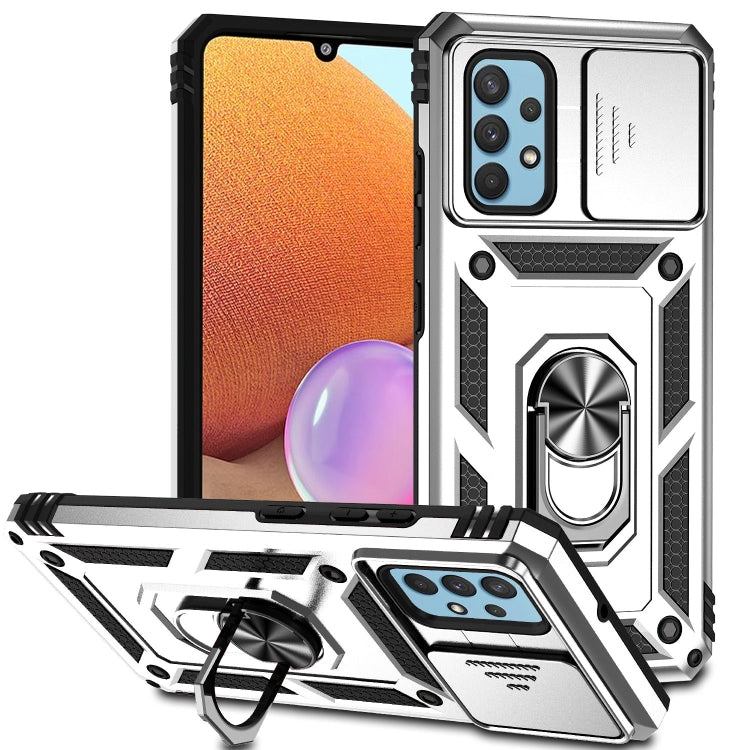Custodia con copri camera scorrevole per Samsung Galaxy