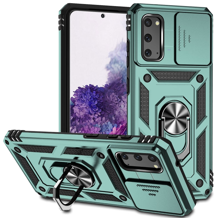 Custodia con copriobiettivo scorrevole per Samsung Galaxy A21s