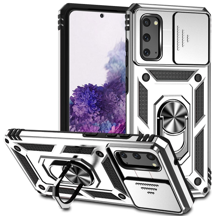 Custodia con copriobiettivo scorrevole per Samsung Galaxy A21s