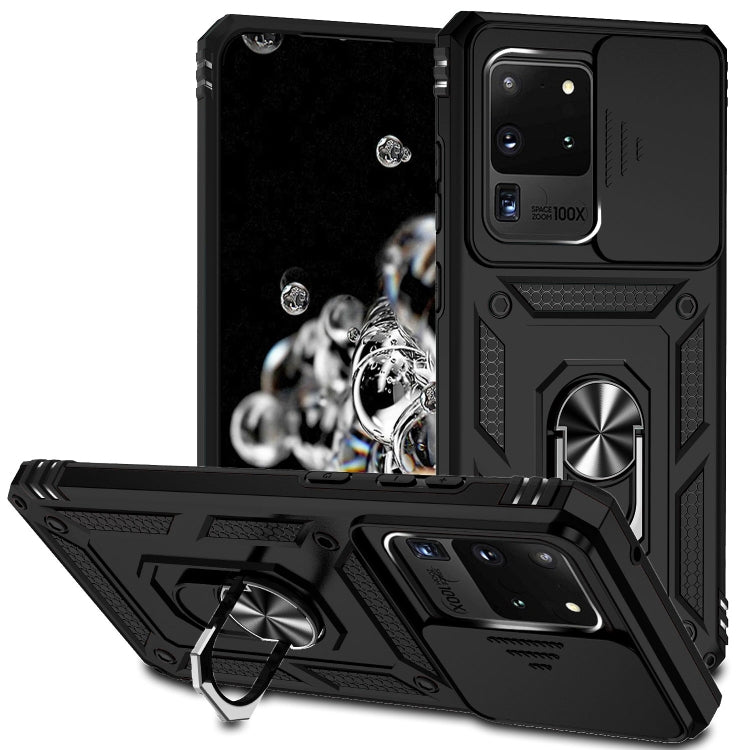 Custodia con copriobiettivo scorrevole per Samsung Galaxy A21s