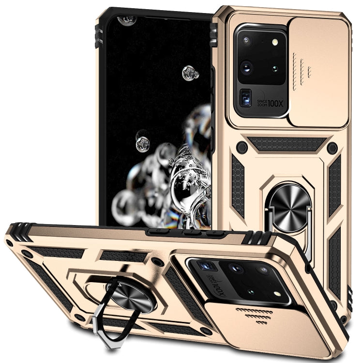 Custodia con copriobiettivo scorrevole per Samsung Galaxy A21s