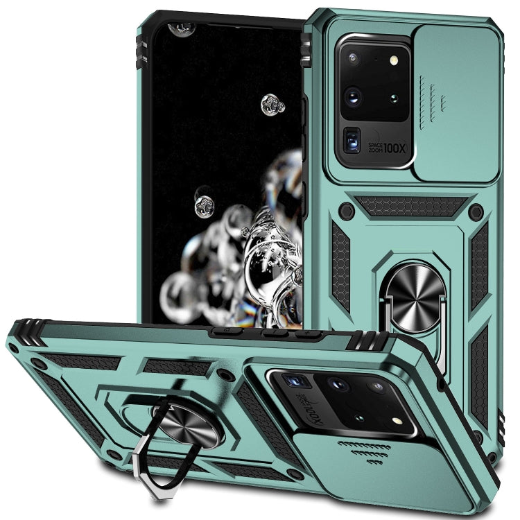 Custodia con copriobiettivo scorrevole per Samsung Galaxy A21s