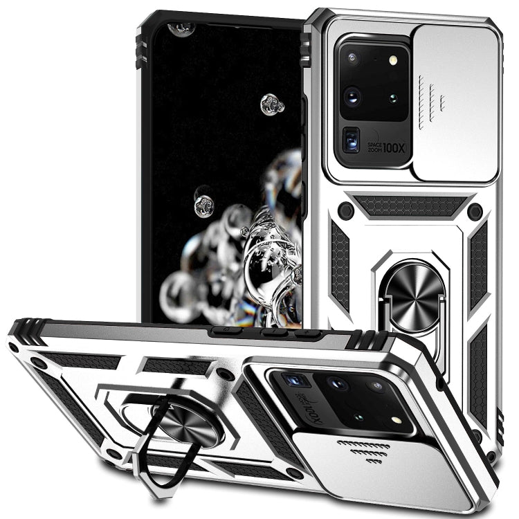 Custodia con copriobiettivo scorrevole per Samsung Galaxy A21s