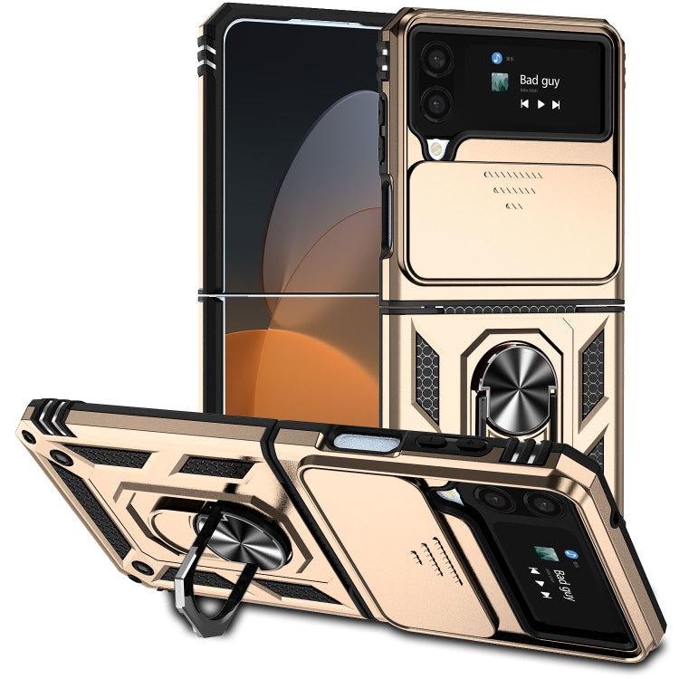 Custodia con copriobiettivo scorrevole per Samsung Galaxy Z Fold4